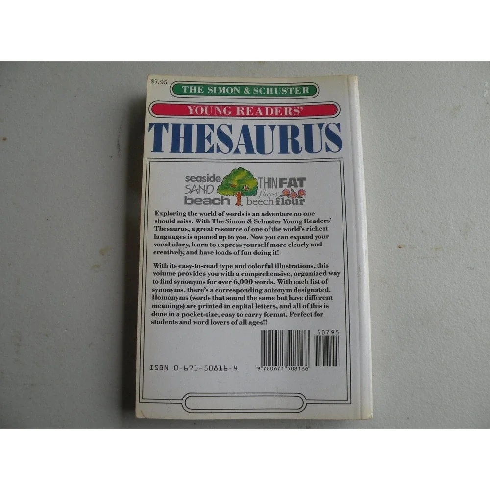 Young Readers' Thesaurus George Beal 1984 First American Edition Simon &